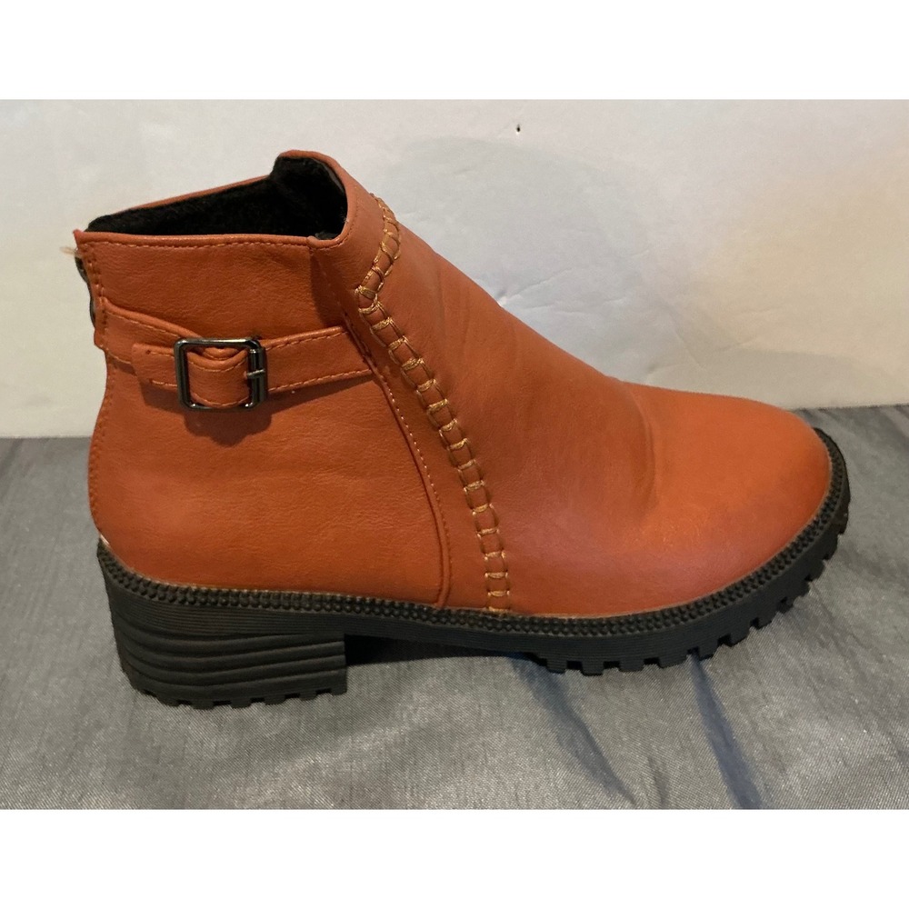 Brown Leather Ankle Boots - Picture 3 of 6